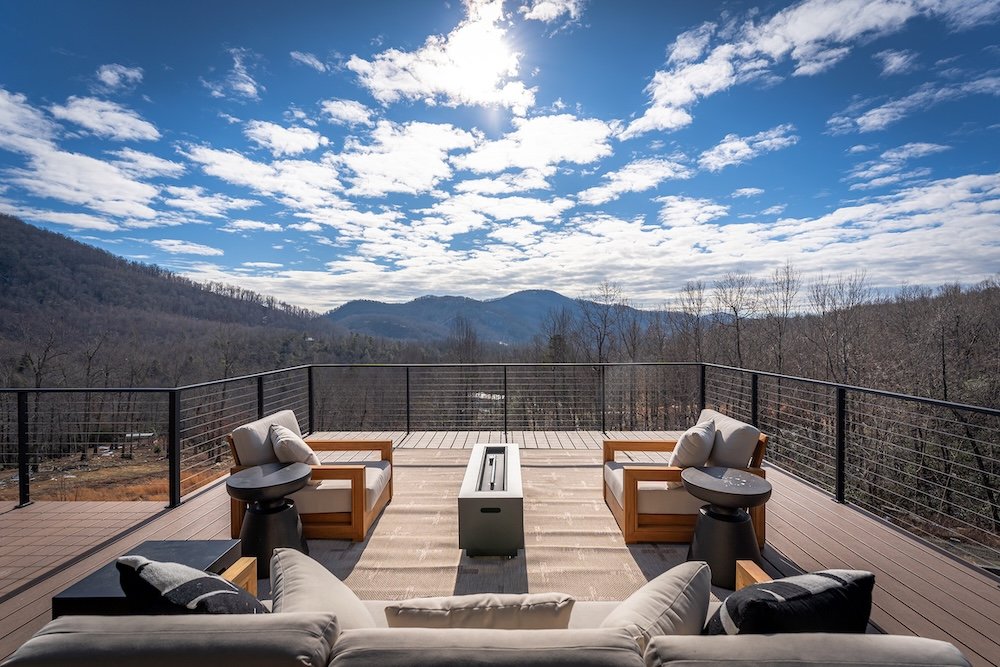 beautiful remodeled outdoor deck