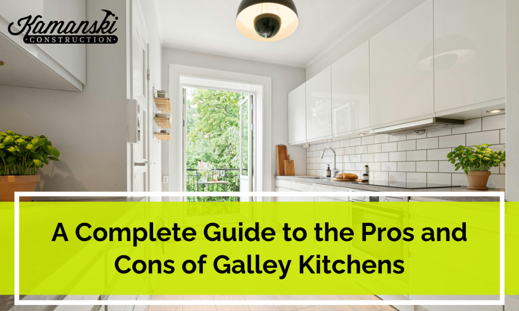 modern galley white kitchen