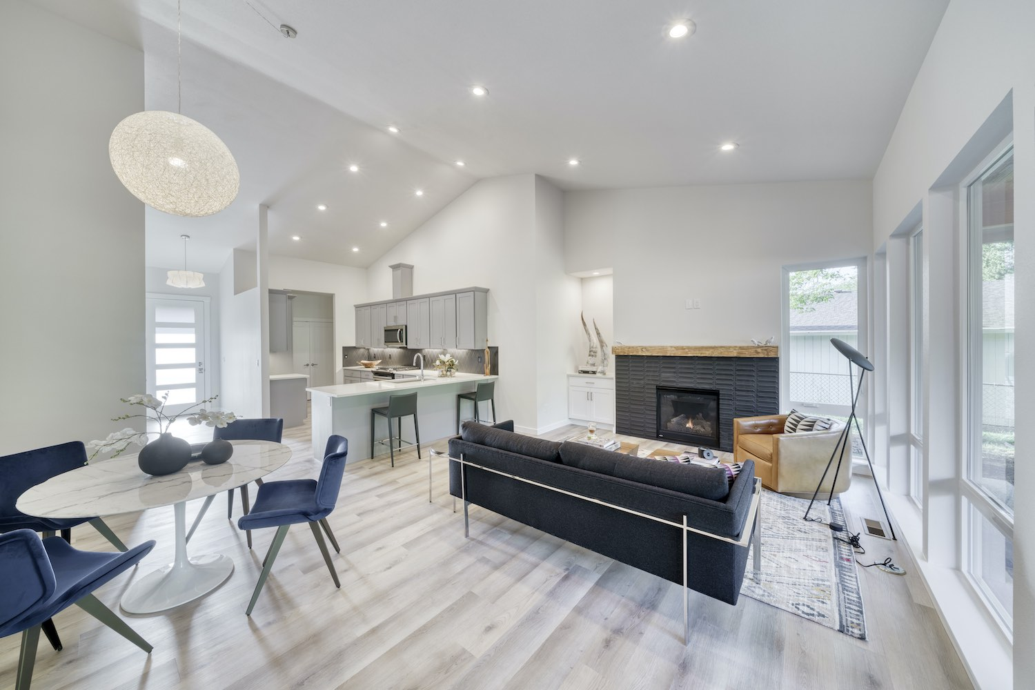 remodeled room with laminate